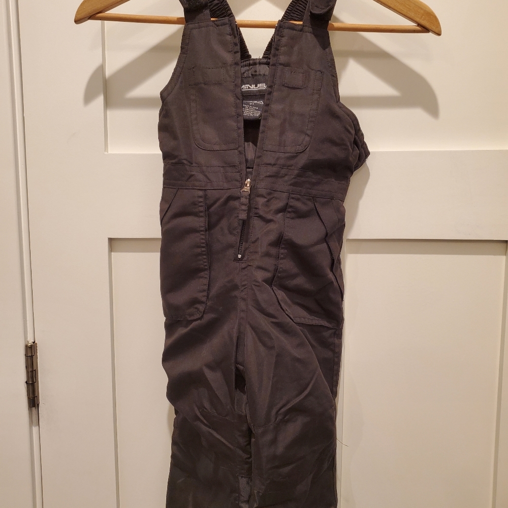 Unisex toddler black snow suit 2T